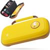 Zerika Custodia per Nintendo Switch 2 2025, Design Ammortizzante a Nido d'ape Migliorato, Borsa Rigida da Viaggio per Console Nintendo Switch 2 e Accessori, 10 Slot per Schede di Gioco (Giallo)