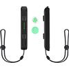 DLseego Cinturino da polso per Switch Joycon, accessori per presa a mano, con impugnatura Gamepad, cordino da polso con 2 tappi per impugnatura per pollice, tenuta regolabile, nero