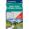 MAIRDUMONT KOMPASS Wanderkarte 113 Davos, Arosa, Prättigau, Klosters 1:40.000: Wander- und Fahrradkarte in einem. Mit allen markierten Wanderwegen.
