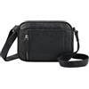 STILORD 'Marisa' Borsa a Tracolla Donna pelle Vera Boho - Borsetta a Mano Elegante per Donne - Ideale Come Borse in Cuoio Crossbody Bag con Tracolla e Chiusura a Zip, Colore:nero