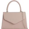 Generic Borsa da sera in finta pelle con manico superiore, pochette da donna, borsa a tracolla, per matrimoni e balli (beige/nude), Pietra, Nudo, Beige, Talpa, Marrone Chiaro, Medium