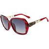 LumiSyne Occhiali da sole Donna Gradiente Specchiati,Occhiali Polarizzati Protezione UV 400,Oversize Telaio Policarbonato Diamanti Strass All'aperto Viaggio Regalo