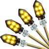 CICMOD 4 X Mini Indicatori Di Direzione 12v, 5 Led Frecce Led Moto, Impermeabile Ip65 Per Moto, Scooter, Quad, Crociere, Ambra