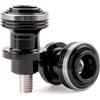 CCYYMOWOK 2 pezzi M8 Nottolini Cavalletto Moto Accessori, Universale Nottolini Forcellone per Cavalletto Alzamoto 8mm Bobina Supporti per Moto Bilanciere Posteriore Filettato in Alluminio CNC (Grigio)