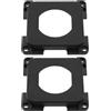 EMSea 2 piastre di montaggio C-Line 53 x 53 mm USB caricabatteria da auto piastra di montaggio in plastica CBE cornici piastra di fissaggio per camper, camper, barca, nero