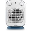 De'Longhi HFS50B20.AV Termoventilatore, Silenzioso e leggero, 3 livelli di potenza, ventilazione estiva, protezione antigoccia, maniglia, dispositivo di sicurezza, luce, protezione antigelo,Avio