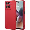COMAKU Cover Custodia Case per Motorola Moto G56 5G, Ultra Sottile Morbido TPU Silicone Antiurto Anti-Graffio Protezione Copre - Rosso