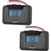 Hapytrip 2 confezioni 78W 4 porte Presa USB 12V Montaggio a parete, Doppio 36W PD e doppio 18W QC3.0 Montaggio a superficie leggero Presadi corrente con interruttore a pulsante per autobus RV Camion Marine