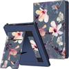 FINTIE Custodia per Pocketbook Verse Pro e Verse eReader (2023) - Stand Cover Protettiva Case con Card Slot e Hand Strap, Auto Sveglia/Sonno, Blooming Hibiscus