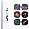 YUNRAY Galaxy Projector Disc - Diapositiva per proiettore Ultra HD, compatibile con YUNRAY Galaxy Projector Pro e modelli SKE-TKQ01 & BL-DQY02 (Pro Version) - Set di 6 Dischi