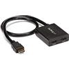 StarTech.com Sdoppiatore Splitter Video HDMI 4k @ 30hz 1 ingresso 2 uscite 1x2 Alimentato via adattatore o USB
