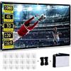 Aininxun Proiettore schermo schermo proiettore 120 pollici Projector Screen schermo schermo schermo proiezione 16: 9 HD Schermo di proiezione Home Cinema Proiettore Tela per proiettore Esterno per