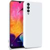 MyGadget Cover per Samsung Galaxy A50 - Custodia in Silicone Morbido a Doppio Strato - Case con Protezione Fotocamera & Fodera Interna Antigraffio - Bianco