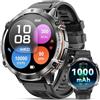 OUKITEL Orologio Smartwatch Uomo Militare Smart Watch Tracker Attività con Chiamate Bluetooth 1000mAh 1.73 AMOLED 100+ Sportive IP68 Impermeabile Cardiofrequenzimetro SpO2 per Android iOS
