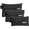 TACTICAL_GEEK TACTICAL GEEK Storage A5 EDC - Set di borse multiuso con ganci e passanti EDC per gadget, per uso quotidiano, a rete, colore: Nero