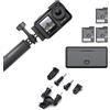 DJI Osmo Action 4 Combo Adventure Bundle - Action cam impermeabile 4K/120fps, sensore da 1/1.3 pollici, 10 bit e D-Log M, FOV di 155º ultra ampio, fino a 7,5 ore con 3 batterie extra per i vlog