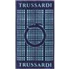 Trussardi Telo mare o piscina, realizzato in spugna di cotone 100% con effetto velour, mis. 95x180 cm, art. Logo mania col. blue