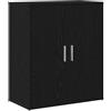 vidaXL Credenza Rovere Nero 60x31x70 cm in Legno Multistrato, credenza con Ante, Mobile da Soggiorno, portaoggetti, credenza da Cucina, credenza Alta