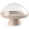BLIMPLUS Blim Plus - Alzata Agorà Moka Grey Ø 30cm con Calotta e Paletta - Porta Torte Dolci Formaggi - Made in Italy