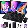 Dghrti 2025 Newest Tablet 10 Pollici Android 13 Tablets 12GB RAM + 128GB ROM (1TB TF) Octa-Cores 2.0Ghz, 8000mAh, WiFi 5G+2.4G, BT 5.0, GPS, 8MP+5MP, Corpo in Metallo con Custodia, Tastiera e Mouse, Gray
