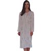 Linclalor Camicia da Notte Donna Cotone Manica Lunga Serafino Raglan, 74662, Rosa (48)