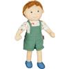 Heless 58 - Bambola di Peluche Bambino Paul con Salopette e Camicia Verde da Indossare e togliere, Alto Circa 32 cm, Morbido Bambolotto da coccolare, Giocare e Amare