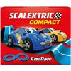 Scalextric - Circuito COMPACT - Traccia completa - 2 auto e 2 telecomandi 1:43 (Kids Race)