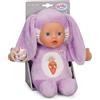 BABY born for babies Coniglietto - Morbida bambola da 26 cm con tasca per le dita e lunghe orecchie per fissare il ciuccio - Bambola di alta qualità - Adatta ai neonati