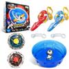 INFINITY NADO Trottole Battle Arena Set, Trottole con 2 lanciatori magnetici 2 trottole in metallo, Giocattolo per bambini per ragazzi ragazze 5 6 7 8 9 10 11 Anni, Ares' Wings vs Fiery Dragon