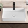 neoro n40 lavabo da appoggio La: 60 A: 13 P: 36 cm, con superficie facile da pulire, BN0944WM, n40 bianco opaco [Lavabi > Lavabi da Appoggio]