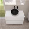 evineo ineo5 evo mobile La: 100 cm con 2 scomparti estraibili, ineo3 lavabo Ø 41,5 cm nero opaco,, BE0958WM+BE0964WM+BE0930BM, ineo3; ineo5 evo [Mobili da Bagno > Mobili con Lavabo Integrato]