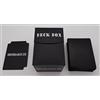 docsmagic.de Deck Box Big + 100 Mat Black Sleeves Standard - Porta Mazzo & Bustine Nero - PKM - MTG