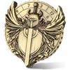Keller & Weber Roulette Spada Alata Spinner, 7-in-1 Metallico Spinner Dadi DND, Spada Alata Fidget Spinners, Regali di D&D con Sacchetto Regalo Logo Drago, Giochi di Ruolo, Accessori per Giochi da Tavolo, Bronzo