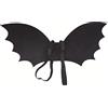 Proumhang Bambini Halloween Cape Wing,Ali di Pipistrello per Bambini da 0 a 8 Anni,Oggetti di Scena per Cosplay,Decorazioni di Halloween Mantello di Pipistrello,Nero,S(0~5 Anni),48cm x 20cm