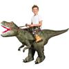 Spooktacular Creations Costume Gonfiabile T-Rex per Bambini, Divertenti Costumi Gonfiabili, Costumi da Dinosauro Cavalcabile Stampati Digitali per Feste in Costume di Halloween