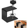Befun 1 morsetto a C, universale, resistente, con base in acciaio inox, morsetto a forma di tigre, morsetto frontale per cassetto, accessorio per montaggio su scrivania, per la lavorazione del legno,