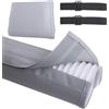 DONGKER Copertura Tubo Condizionatore Aria, Copritubo Condizionatore con Fascia Elastica, Manicotto Isolato Protezione Solare Pieghevole per Tubi di Scarico CA da 5 e 5,9 Diametro