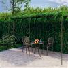 Chaduof Pergola Marrone Anticato 6x3x2,5 m in Ferro, Pergolato da Giardino Antico Marrone