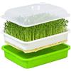 Bseical Seed Sprouter Vassoio, Germogliatore per Semi, Confezioni Vassoio per Semi Piante, Vassoio Semi Germinazione Idroponica, Vassoio per Semi Multifunzionale Semenzaio Plastica Serra Idroponica Familiare