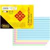 Idena 11384 - Schede A6, 200 pezzi foderati, flashcard in carta FSC-Mix da 180 g/m² in 4 colori, per scuola e ufficio