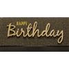 Perleberg Biglietto di auguri di compleanno Lettering Surprise - Happy Birthday, 11 x 22 cm