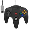 ameego Controller di gioco con manico lungo per Nintendo 64 Controller cablato di ricambio Gamepad Remote Pad Joystick Fit per console di gioco Wii N64 Nero