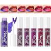 RoseFlower Hinourisha 6 PCS Peel Off Lip Stain, Peel Off Lip Stain Rossetto Liquido, impermeabile, lunga durata, Semipermanente lip liner stain peel off tattoo per labbra, peel off labbra#1