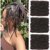 Mscat 3 fasci di capelli afro kinky ricci per donne, marroni, sintetici, per dreadlocks, extension, rimbalzanti, 30 g, confezione (4#)