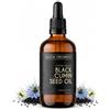 ALUCIA ORGANICS Olio di semi di cumino nero biologico puro, 100 ml, olio di semi di cumino nero biologico certificato, base portante naturale pressata a freddo per pelle, capelli, unghie e massaggi del corpo, vegano