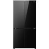 HI SENSE HISENSE - Frigorifero 4 porte RQ768N4GBE Classe E 591 lt - Black Glass