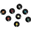 GGAUBAIFI 8 Pezzi 10 Decorazioni Colorate per Dischi in Vinile Vuoti, Finti Dischi Vintage per Decorazioni Estetiche da Parete Indie, Dischi di Carta per Decorazioni per Aule di Musica