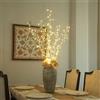 DELICHTER Set di 3 rami luminosi con 114 LED, illuminazione a luce calda, decorazione a catena luminosa, rami di salice, lampada decorativa, rami luminosi, soggiorno, decorazione interna ed esterna