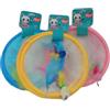 Aimé - Giocattolo Kawaii Tunnel Molla - Gioco gatto appartamento - Stimola il movimento e l'udito - Giocattolo per gatti effetto molla, esche alle estremità, L 25 cm, colore casuale: giallo, blu, rosa