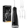 Pochrus Idropulsore Dentale Portatile DIY, Irrigatore Orale 5 Modalità e 3 Intensità, Irrigatore Dentale Serbatoio 300ML, Ricarica USB, Impermeabile IPX7, Senza BPA, Silenzioso, per Viaggi e Casa